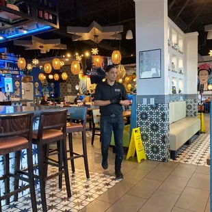 Dining area pretty large