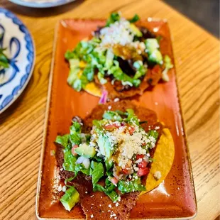 Tostadas w/ Carne Asado