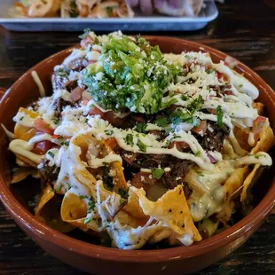 Beef nachos