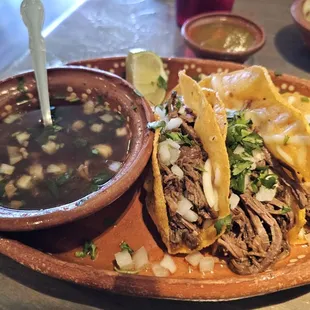 Birria Tacos with Consume