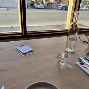 Beautiful wooden tables