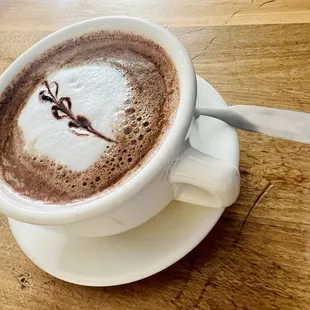 a cup of hot chocolate