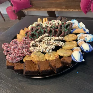 Christmas cateringdessert tray