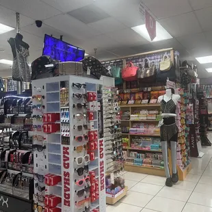 Glasses and cosmetics