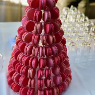 Pink Ombre Macaron Tower