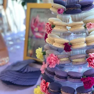 Beautiful macaroons tower for my bridal shower
