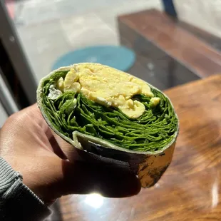 Spinach &amp; Feta Breakfast Wrap