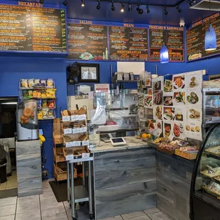 the interior of angel cafe and deli