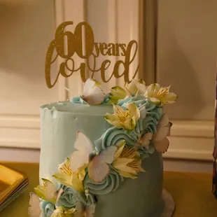 I provided the butterflies and the topper.