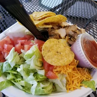 Chicken taco salad