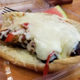 Italian sausage hoagie