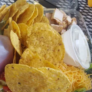 Chicken taco salad