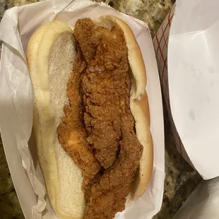 Catfish Sandwich (didn&apos;t order) comes with no sides