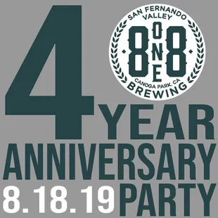 Booth for a local breweries 4 year anniversary.