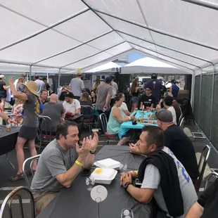 Booth for a local breweries 4 year anniversary