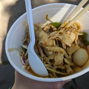 Khao Poon (Curry Noodle Soup), $5