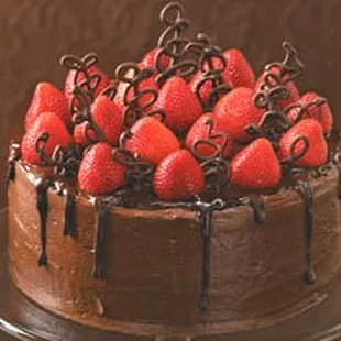 Chocolate Strawberry Celebration Cake
