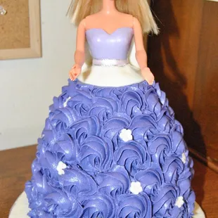 Barbies cake order for customer