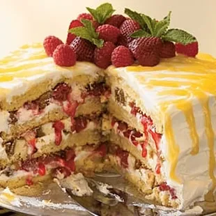 Cheesecake Stuffed Lemon Cake