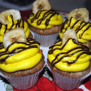 Mini Banana Cupcakes