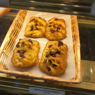 a tray of pastries