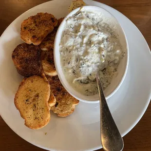 Spinach artichoke dip (a lot of lemon)