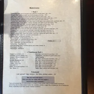 Menu prices higher than they published