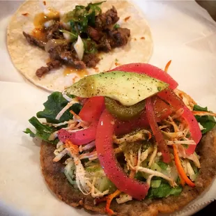 Panuchos and asana taco.