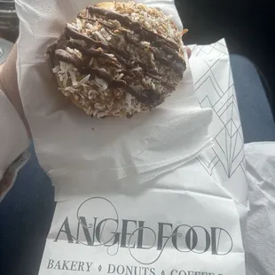 Coconut Carmel donut