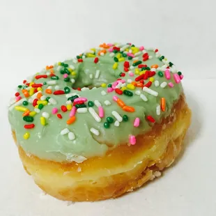 Green Tea Glaze With Sprinkles