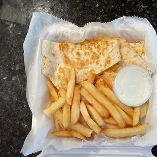 Chicken Quesadilla not the carne ordered (5.31.24)