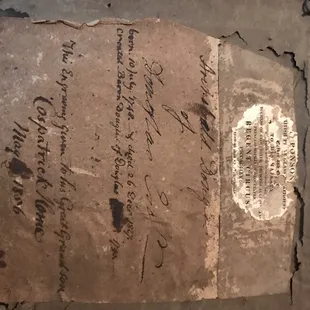 They found this picture when cleaning out the attic.