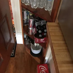 Plenty of drinks for heat to help themselves.