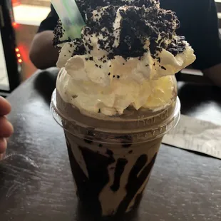 The chocolate milkshake so good