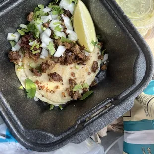 Carne asada taco