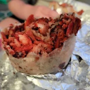 Al pastor burrito