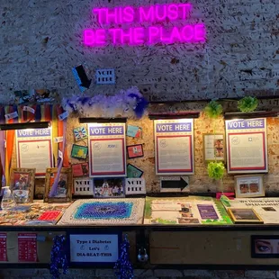 The charities - where you drop your tickets to vote!