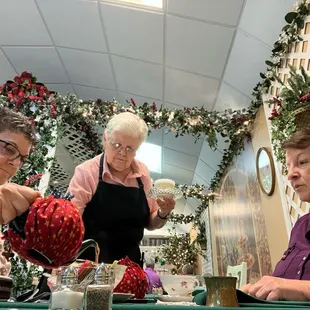 The owner served us our special soup of the day.