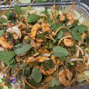 Pla Koong-  Grilled shrimp salad