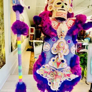 Purple Indian has always been my favorite. What luck to see this in person. Gorgeous detail, Magnificent costume. A must visit.