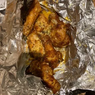Wings...mostly fat and oil