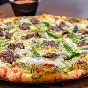 Carne Asada pizza