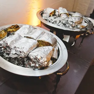 Late-night burritos delivered to our wedding (Photo Courtesy of JPP Studios)