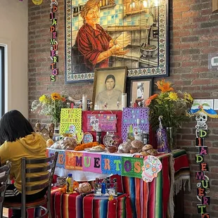 Dia de los muertos altar photo.