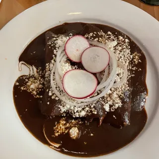 Enchiladas De Mole Poblano