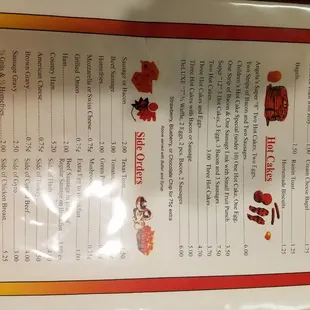 the menu