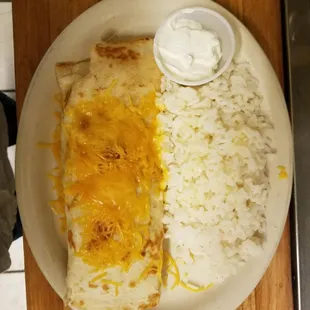 Breakfast burrito wrap