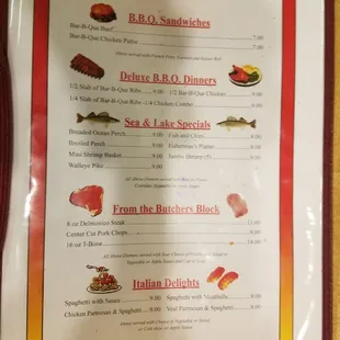 sandwiches, menu
