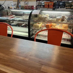 a view of the deli counter