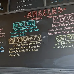 the menu